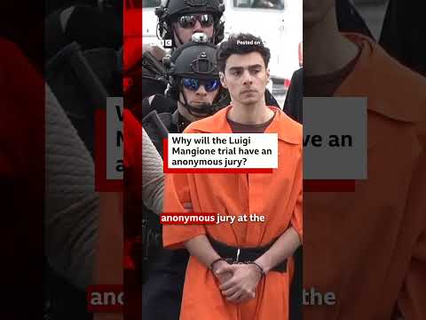 The jury in the trial of Luigi Mangione will remain anonymous. #BBCNews