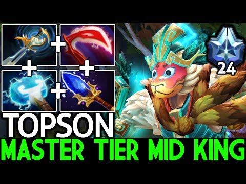 TOPSON [Monkey King] Master Tier Mid Monster Unleashed Imba Meta 7.22 Dota 2