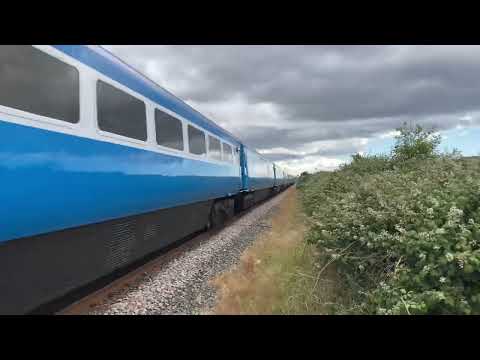 43049+43046 Midland Pullman Passes a Crossing At Prestatyn
