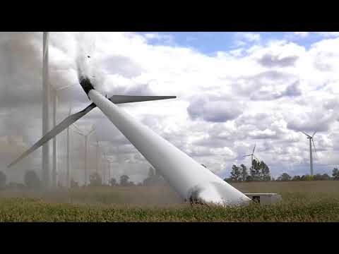 Sprengung - Bergholz-Löcknitz/MV - 72m Windkraftanlage - 15.08.2018