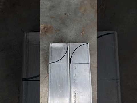 A unique technique for a 45 degree square tube connection