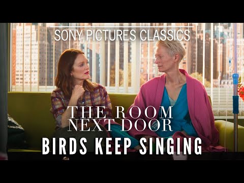 Thumbnail of the video: "Birds Keep Singing" with Julianne Moore & Tilda Swinton