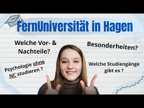Staatliches FERNSTUDIUM | FernUni Hagen | Hilfreiche Infos, Erfahrungen & Psychologie ohne NC