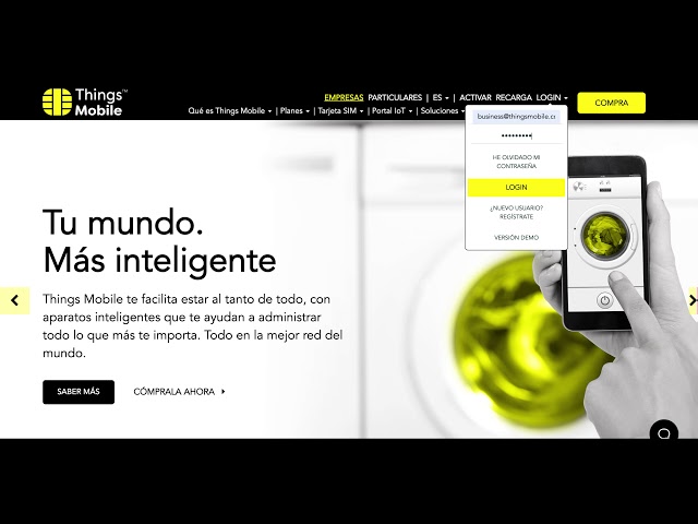 Vídeo relacionado con Things Mobile Tarjeta SIM prepagada para IOT y M2M con cobertura global sin costos fijos, ideal para automatización del hogar, rastreador GPS, telemetría, alarmas, ciudad inteligente, automotriz