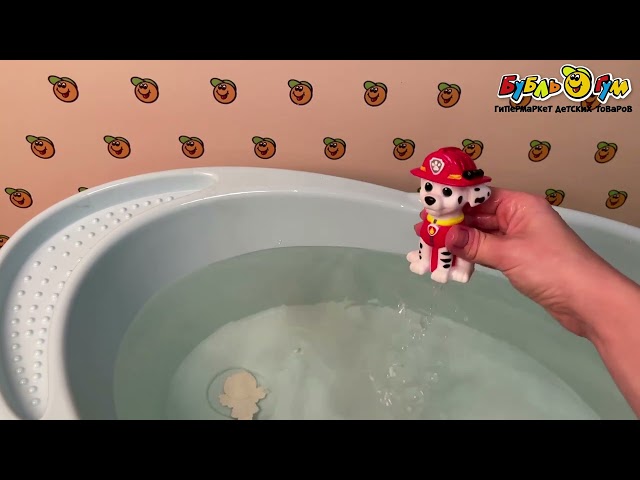 Игрушка для ванны Капитошка Щенячий Патруль Маршал - видео