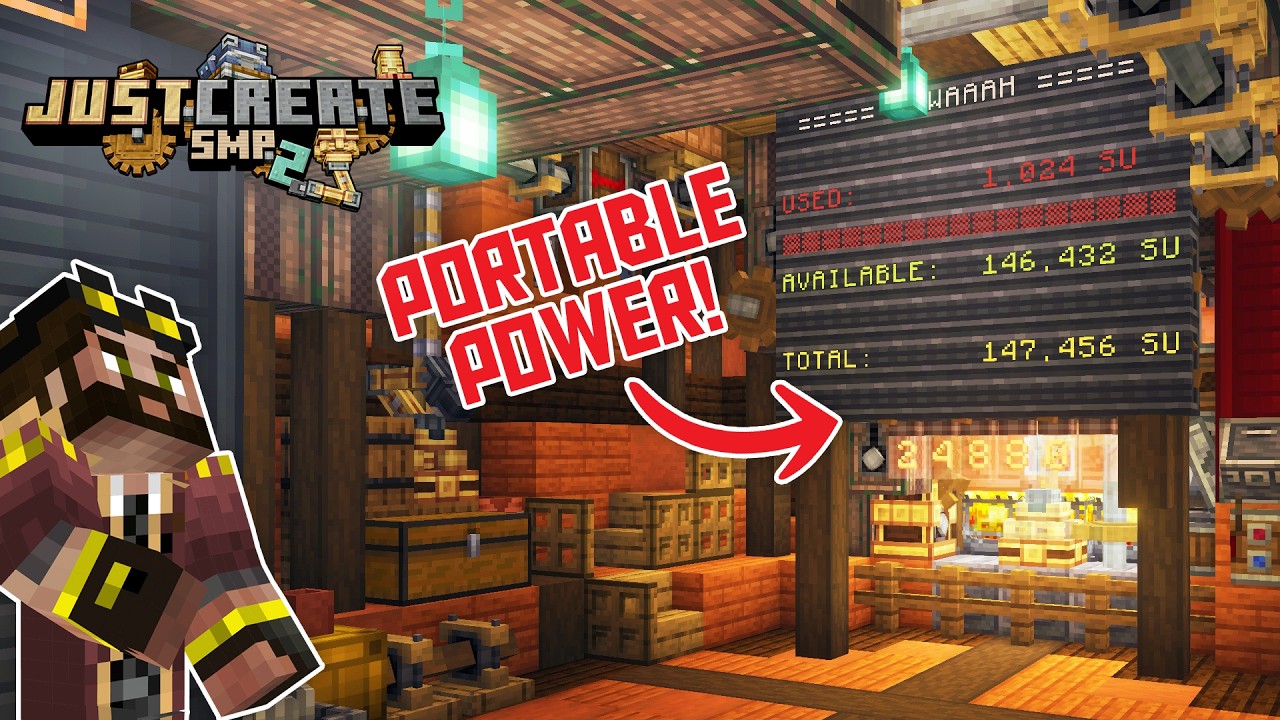 I built a portable POWER STATION! Just Create 2: Ep 11
