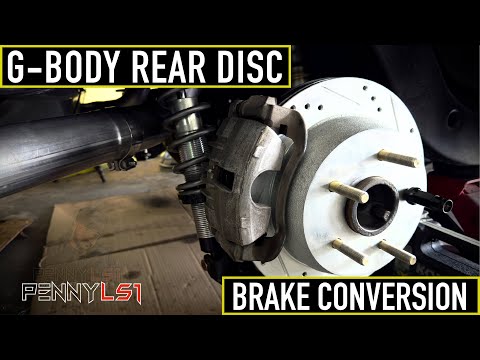 G-BODY REAR DISC BRAKE CONVERSION USING S10 BLAZER PARTS