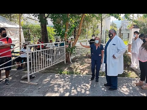 El ministro Esteban supervisó el funcionamiento de los centros de testeo de la ciudad