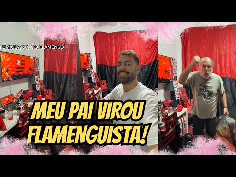 TRANSFORMEI O QUARTO DO MEU PAI EM UM ESTÁDIO DO FLAMENGO