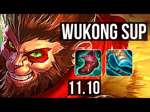WUKONG & Ezreal vs NAUTILUS & Kai'Sa (SUPPORT) | 3.7M mastery, 1800+ games | KR Grandmaster | v11.10
