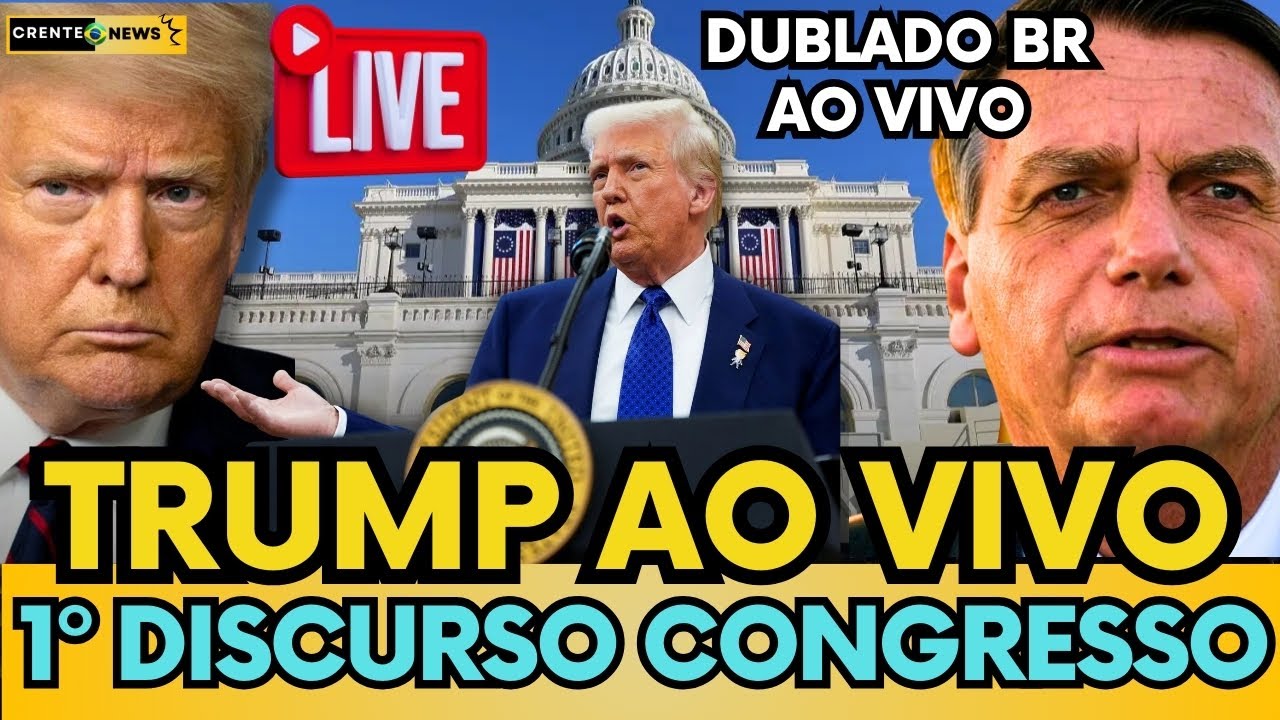 🚨AO VIVO: TRUMP FAZ DISCURSO QUENTE NO CONGRESSO AMERICANO! - COM TRADUÇÃO BR! #trump #bolsonaro