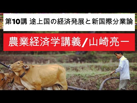 経済学科 農業経済学講義⑩途上国の経済発展と新国際分業論／山崎亮一／東京農工大学／日英字幕付き／Eng sub