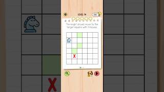Brain Test 5 Level 79: The knight should move to the target square with 3 moves Walkthrough