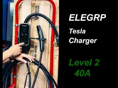 Elegrip 40A NACS Level 2 EV Charger Review | Portable & Wall-Mount Tesla Charger Tested