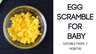 Scrambled Eggs Recipe for Babies | 7 Months + Baby Food