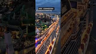 MSC GRANDIOSA cruzeiro Brasil navio santos @cruzeiros2025 google  2025 drone #shorts