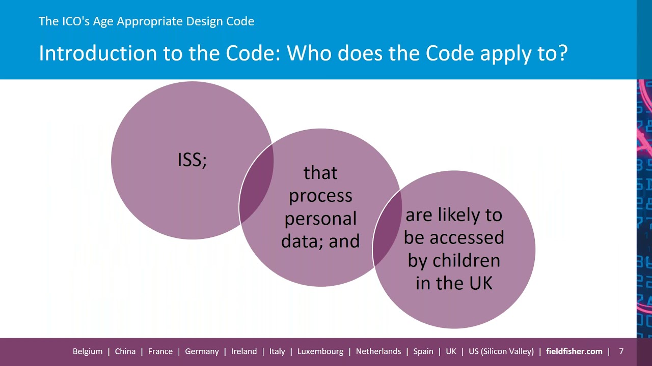 The Age Appropriate Design Code: The Children's Code