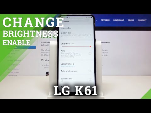 How to Enable Auto-brightness in LG K61 – Screen Brightness