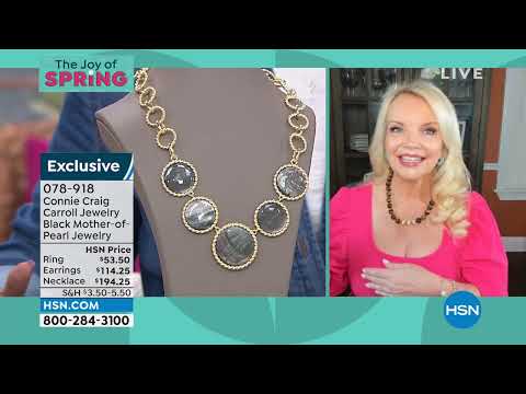 Connie Craig Carroll Jewelry Leslie Black MotherofPearl ...