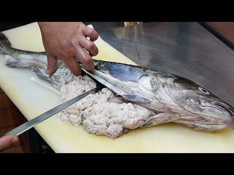 Japanese Street Food - FISH SPERM Cod Fish Seafood Okinawa Japan