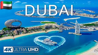 Dubai: 4K futuristic city, Palm Jumeirah, Atlantis, Burj Khalifa, coastline. Amazing tour of Dubai.