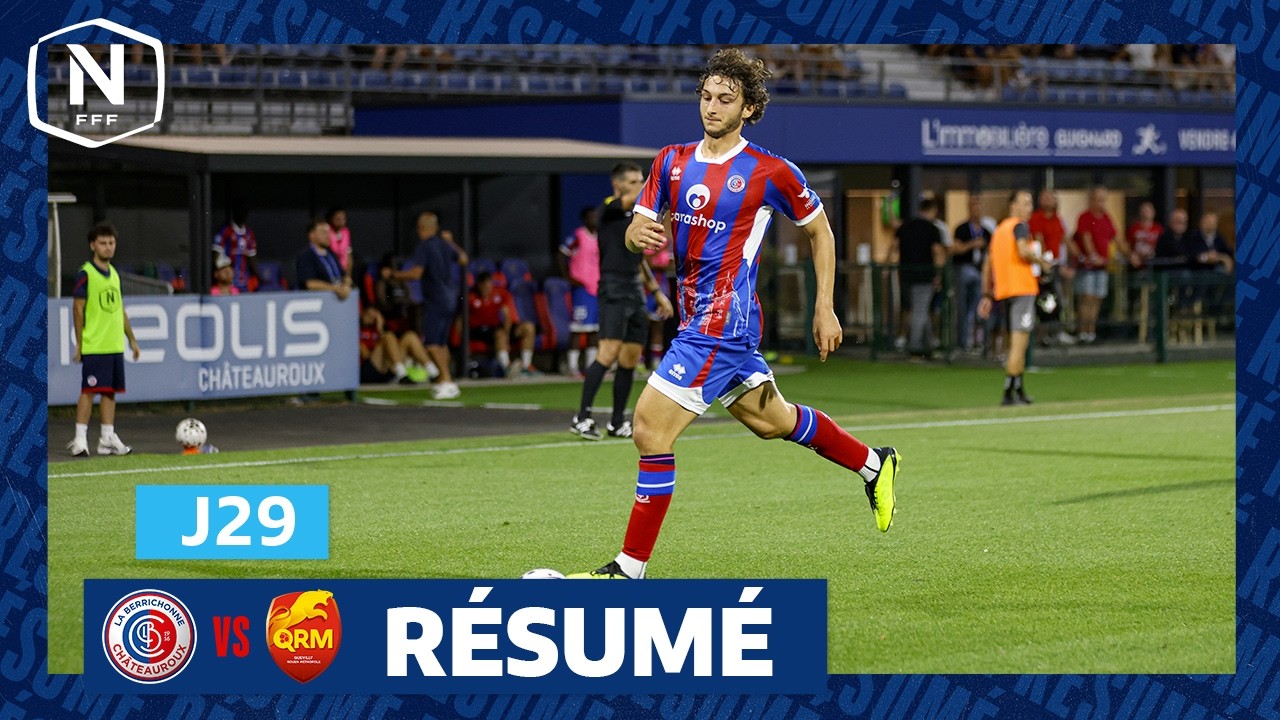 Châteauroux vs Quevilly   Rouen Métropole Highlights