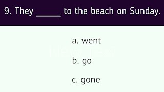 Past Simple Tense Grammar Quiz | Past Simple Tense Test Or Quiz By Ladla Quiz Point