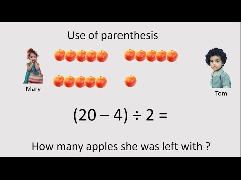 Use of parentheses and brackets 5 OA 1