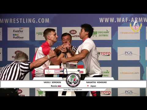 Vasilii SOROKIN (Russia) vs Nagatsu KOHSUKE (Japan) - XL WORLDARM 2018
