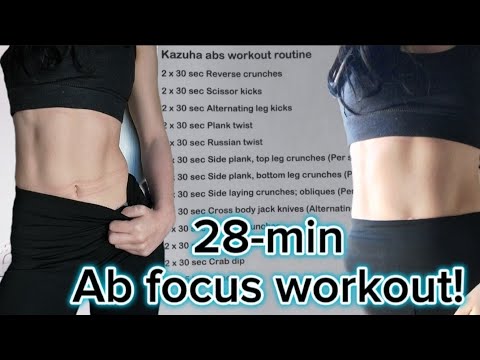 Le sserafim Kazuha (Abs focus) workout