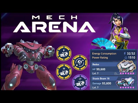 New Pilot Asami⚡Redox with dual Statis Beam 16⚡Mech Arena
