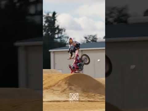 Jett Lawrence practice Crash before Anaheim 1 2022