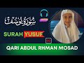 Surah Yusuf Qari Abdul Rahman Mosad | Heart calming Quran ❤️