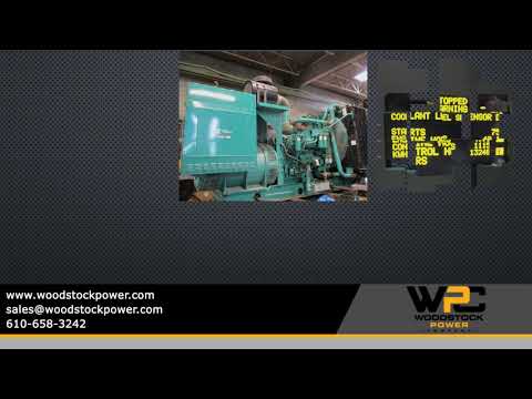 1000 kW Cummins DQFAD Diesel Generator - EPA Tier 2 Rated