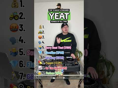 THE MOST STREAMED YEAT SONGS OF ALL TIME 📈🚜