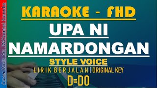 Download lagu KARAOKE UPANI NA MARDONGAN Original Key Style Voice mp3