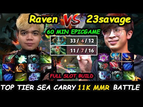 23savage Medusa vs Fnatic Raven Juggernaut Epicgame 11K MMR Top Tier  Carry Batttle Dota 2 Gameplay