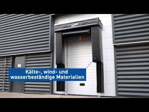 Vorteile und Montage von der Novoferm Torabdichtung Van Seal - Verladetechnik von Novoferm