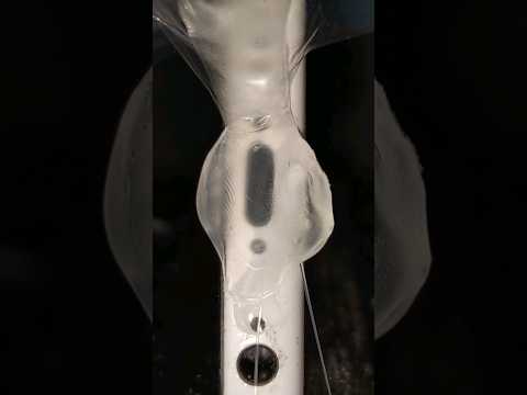 Test: Cleaning iPhone charging Port with hot glue, don't try this at home ❌ #satisfying #asmr