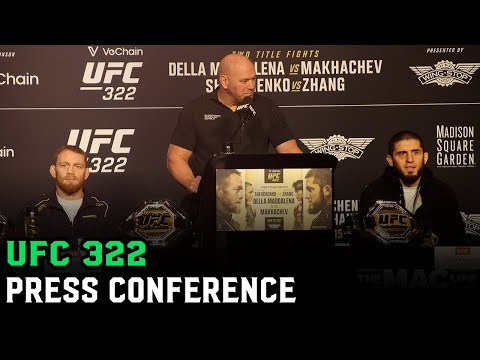 UFC 322 Press Conference (FULL) Islam Makhachev vs Jack Della Maddalena