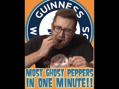 WORLD RECORD MOST GHOST PEPPERS IN ONE MINUTE 🌶🏆