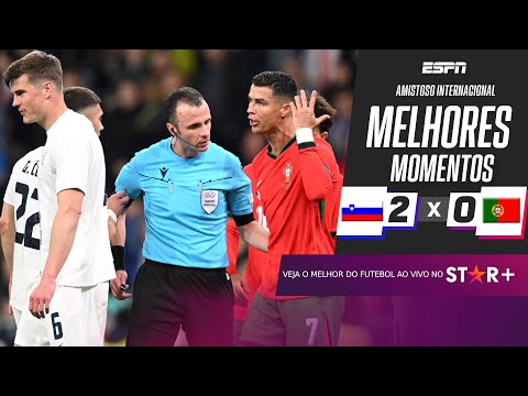 Gols e lances de Eslovênia x Portugal