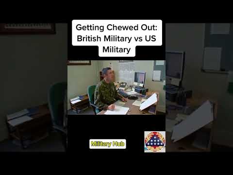 Getting Chawed Out: British Military Vs US Military - A Hilarious and Intense Comparison! #shortfyp