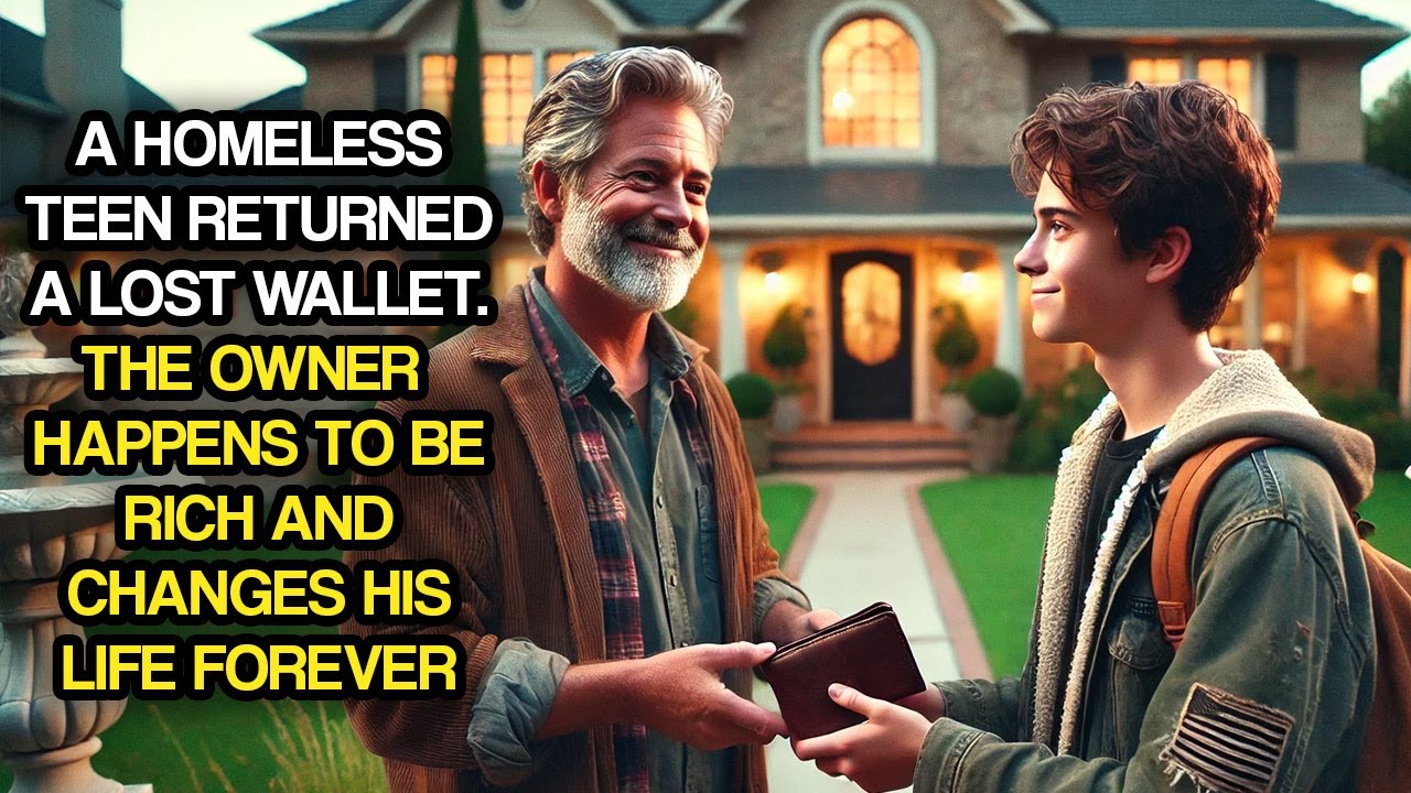 A Homeless Teen Returned A Lost Wallet. The Owner Happens To Be Rich And Changes His Life Forever
