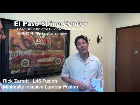 Ski Instructor skiing after Lumbar fusion - Testimonial