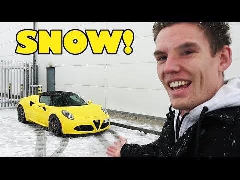 Can You Drive an Alfa Romeo 4C Spider in THE SNOW?