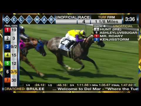 Hunt (IRE) Wins the Eddie Read Stakes (Gr. II), Race 4 at Del Mar 07/22/2017