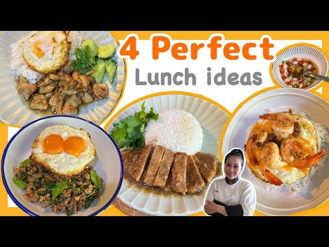 LUNCH IDEAS • 15 Minute Thai Rice Bowls •4 Recipes | ThaiChef Food