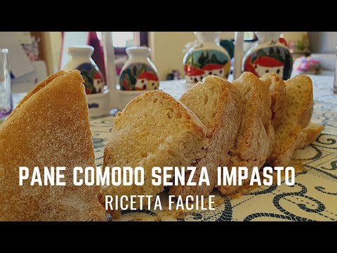 PANE comodo fatto in casa senza impasto. Zero sbattimento, risultato super. PANE con FARINA 1
