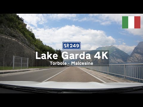 [4K] Driving in Italy: Lake Garda Scenic Drive from Torbole to Malcesine (No Music)